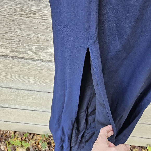 New with flaw Jonathan Simkhai grommet bustier maxi dress midnight size 12 - Picture 3 of 11